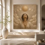 Solar Ascension Celestial Feminine Wall Art Canvas Print - Image 11