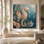 Coral Garden Seahorse Sea Life Wall Art Canvas Print - Image 10