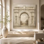 Ivory Archway Classical Architecture Wall Art Canvas Print - Image 10