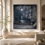 Moonlit Bedroom Wall Art