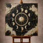 Moon Phase Wall Art wall art print for elegant interiors