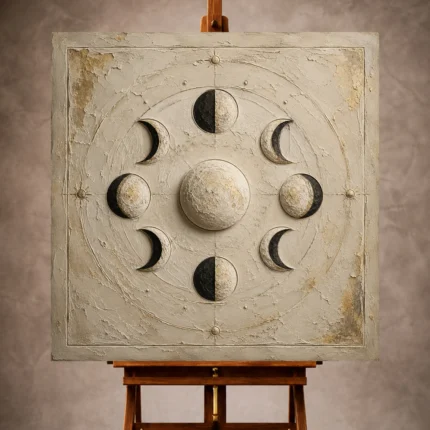 Moon Phase Wall Art wall art print for elegant interiors