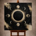 Moon Phase Wall Art wall art print for elegant interiors