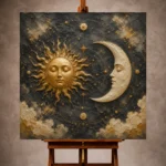Sun and Moon Wall Art wall art print for elegant interiors