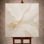 Pearl Gilded Current Gold Abstract Wall Art Canvas Print