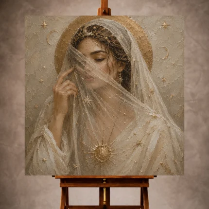 Celestial Feminine Wall Art wall art print for elegant interiors