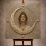 Celestial Feminine Wall Art wall art print for elegant interiors