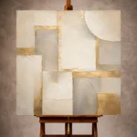Gold Abstract Wall Art wall art print for elegant interiors