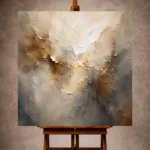 Gold Abstract Wall Art wall art print for elegant interiors