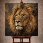Lion Wall Art wall art print for elegant interiors