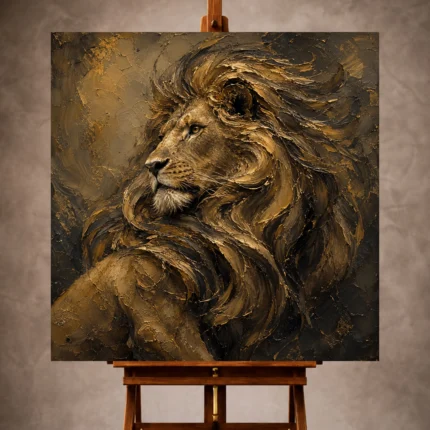 Lion Wall Art wall art print for elegant interiors