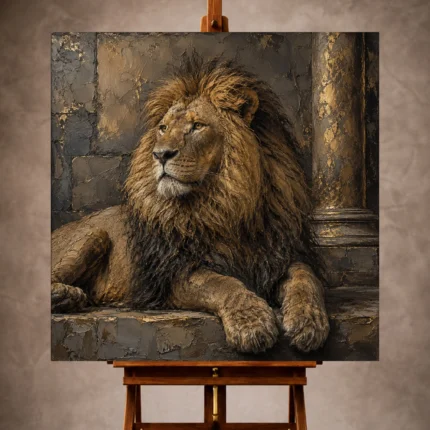 Lion Wall Art wall art print for elegant interiors