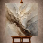 Stone Vein Textured Abstract Wall Art Canvas Print