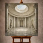 Oculus Rotunda Classical Architecture Wall Art Canvas Print