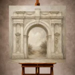 Classical Architecture Wall Art wall art print for elegant interiors