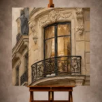 Parisian Architecture Wall Art wall art print for elegant interiors