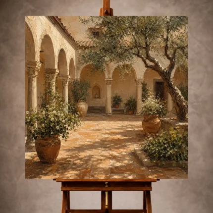 Mediterranean Architecture Wall Art wall art print for elegant interiors