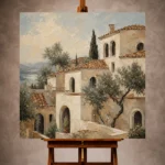 Mediterranean Architecture Wall Art wall art print for elegant interiors
