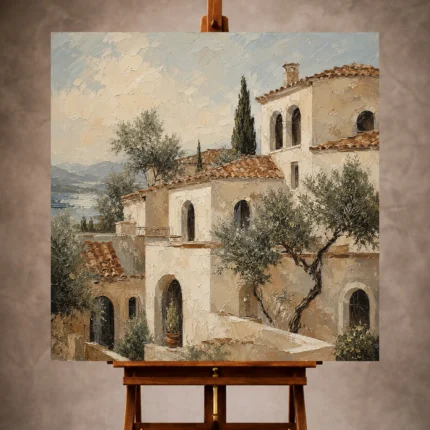 Mediterranean Architecture Wall Art wall art print for elegant interiors