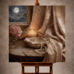 Romantic Bedroom Wall Art wall art print for elegant interiors