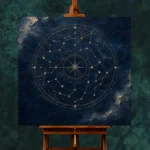 Celestial Zodiac Map Constellation Wall Art Canvas Print - Image 3