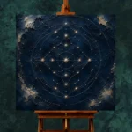 Celestial Star Mandala Constellation Wall Art Canvas Print - Image 3