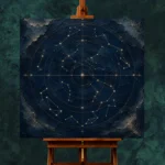 Celestial Navigation Chart Constellation Wall Art Canvas Print - Image 3
