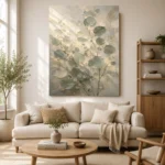 Sunlit Sage Eucalyptus Wall Art Canvas Print - Image 10