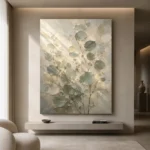 Sunlit Sage Eucalyptus Wall Art Canvas Print - Image 4