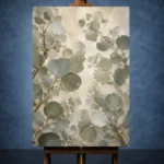 Soft Sage Eucalyptus Wall Art Canvas Print - Image 2