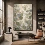 Soft Sage Eucalyptus Wall Art Canvas Print - Image 3