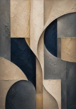Tranquil Architectural Abstract Office Wall Art Canvas Print