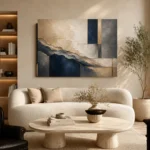 Expansive Mineral Abstract Office Wall Art Canvas Print - Image 6
