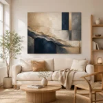 Expansive Mineral Abstract Office Wall Art Canvas Print - Image 7