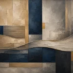 Panoramic Architectural Abstract Office Wall Art Canvas Print