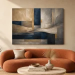 Panoramic Architectural Abstract Office Wall Art Canvas Print - Image 3