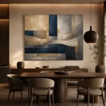 Panoramic Architectural Abstract Office Wall Art Canvas Print - Image 4