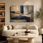 Panoramic Architectural Abstract Office Wall Art Canvas Print - Image 6