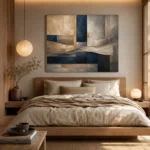 Panoramic Architectural Abstract Office Wall Art Canvas Print - Image 8