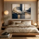 Harmonious Organic Abstract Office Wall Art Canvas Print - Image 8