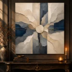Centered Mineral Abstract Office Wall Art Canvas Print - Image 4