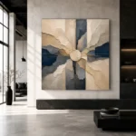 Centered Mineral Abstract Office Wall Art Canvas Print - Image 5