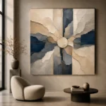 Centered Mineral Abstract Office Wall Art Canvas Print - Image 6