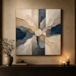 Centered Mineral Abstract Office Wall Art Canvas Print - Image 7