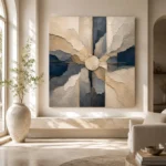 Centered Mineral Abstract Office Wall Art Canvas Print - Image 8