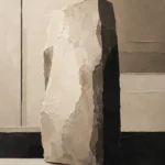 Quiet Luxury Stone Minimal Office Wall Art Canvas Print