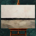Serene Horizon Minimal Office Wall Art Canvas Print - Image 2