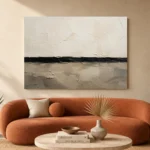 Serene Horizon Minimal Office Wall Art Canvas Print - Image 3