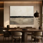 Serene Horizon Minimal Office Wall Art Canvas Print - Image 4