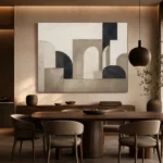 Panoramic Architectural Minimal Office Wall Art Canvas Print - Image 4